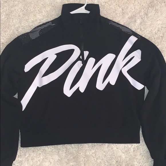 PINK Victoria's Secret Tops - Pink Victoria’s Secret cropped sweatshirt